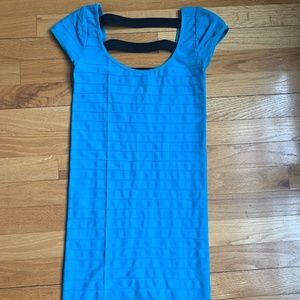 Bebe blue bodycon dress